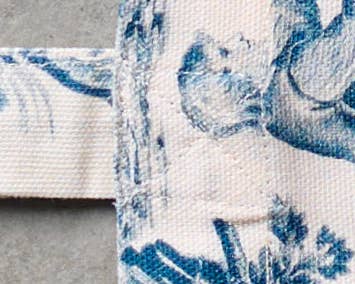 Tote Bag 100% Cotton - The Miller - Blue - 14" x 17"