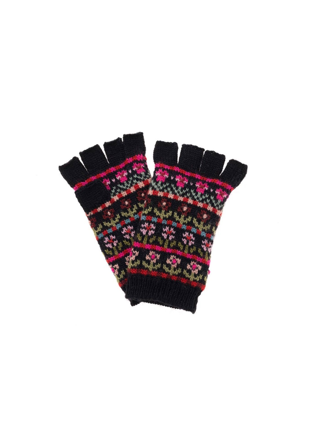 Tulip Fingerless Glove: Black