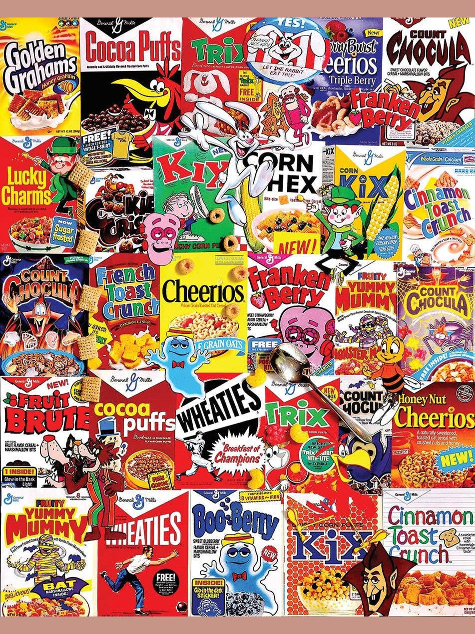 Cereal Boxes (1261pz) - 1000 Piece Jigsaw Puzzle