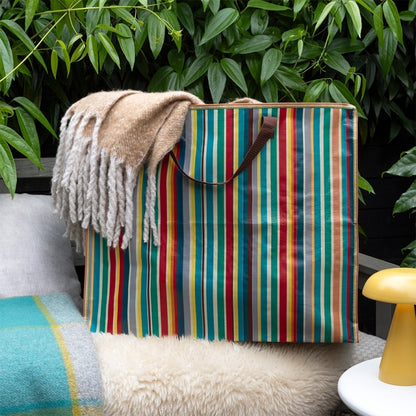 Jumbo storage bag - Retro 70s Stripes