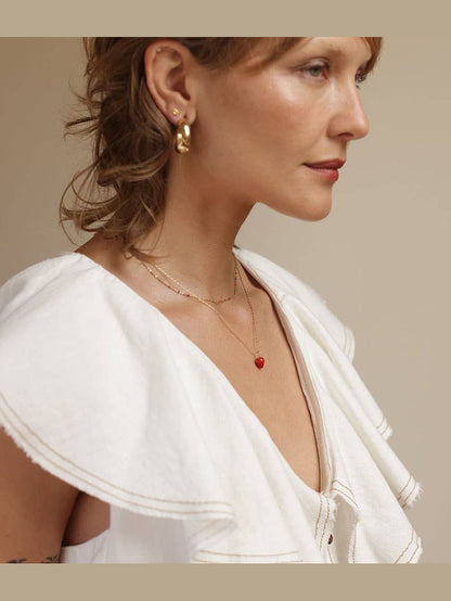 Summer Strawberry Necklace