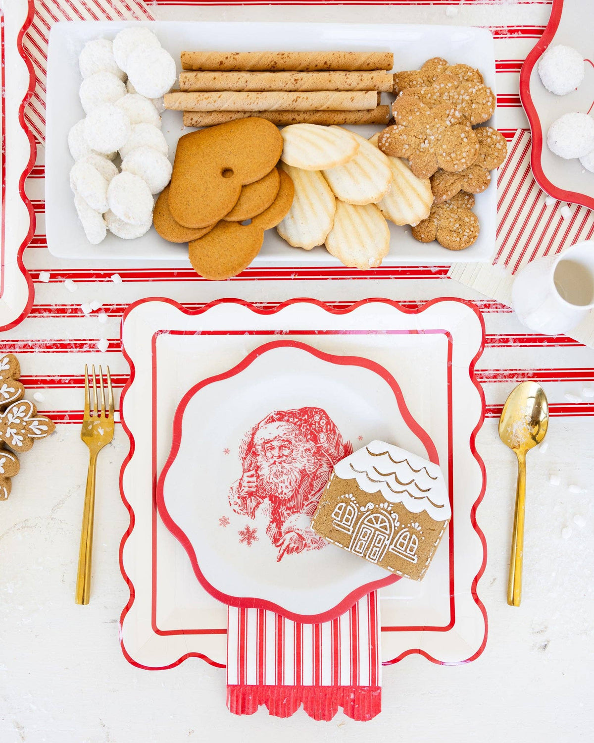 WNT1239 - Red Striped Dinner Napkin