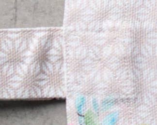 Tote Bag 100% Cotton - Sweet Rose Lavender -Lush - 14" x 17"