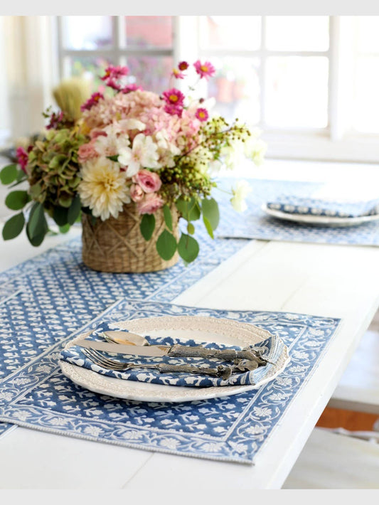 Table Runner, Charlotte Indigo