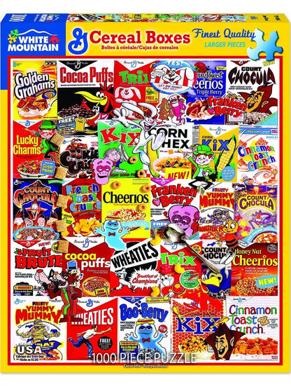 Cereal Boxes (1261pz) - 1000 Piece Jigsaw Puzzle