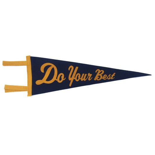Pennant - Do Your Best (Navy/Gold)