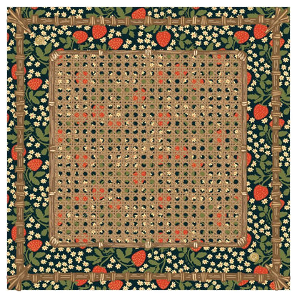 Strawberry Print Mahjong Table Mat 31.5*31.5