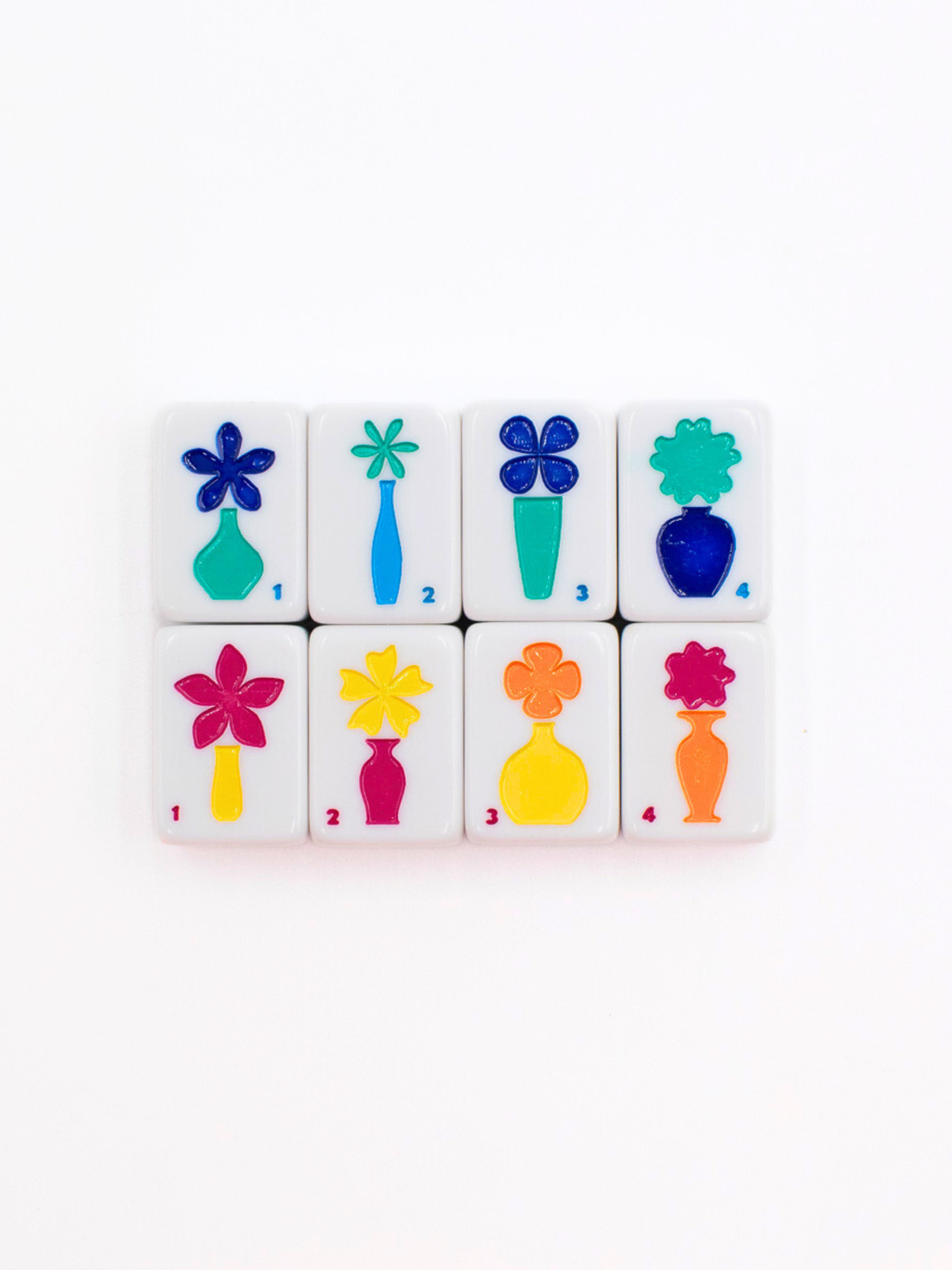 MINI TRAVEL MAHJONG Tile Set |  Mini Anywhere Series  |  White