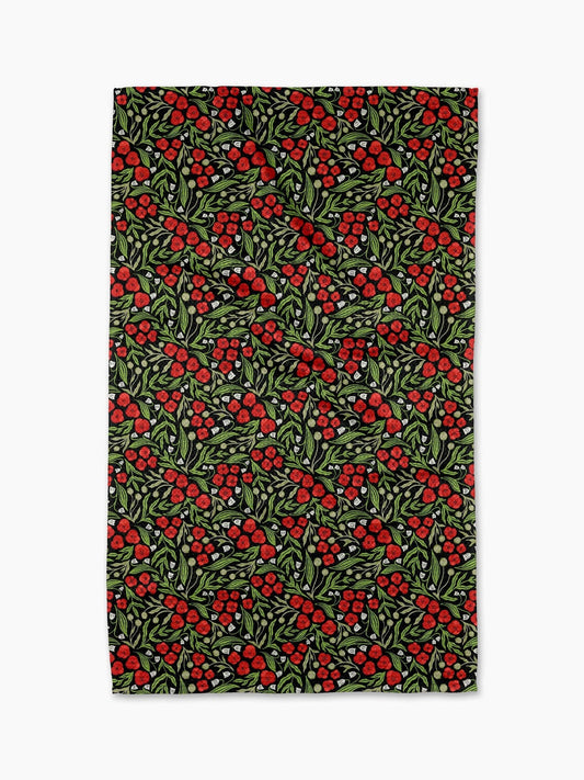 Flowing Poppies Tea Towel