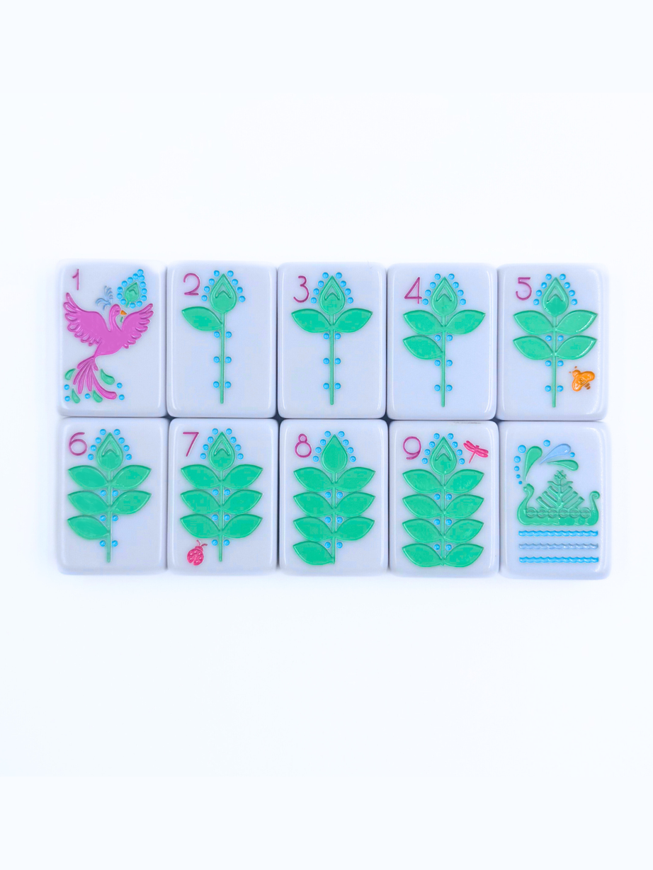 THE SCANDINAVIAN FOLK ART SERIES | Mahjong Tiles with Nordic Style