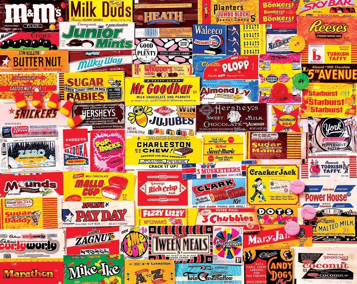 Candy Wrappers (862pz) - 1000 Piece Jigsaw Puzzle