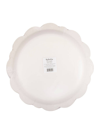 PEM1142 - Pembroke Pink Edge Scallop 12" Plate