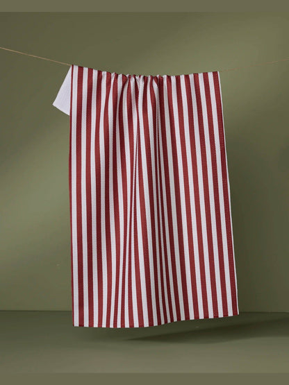Ribbon Red Tea Towel