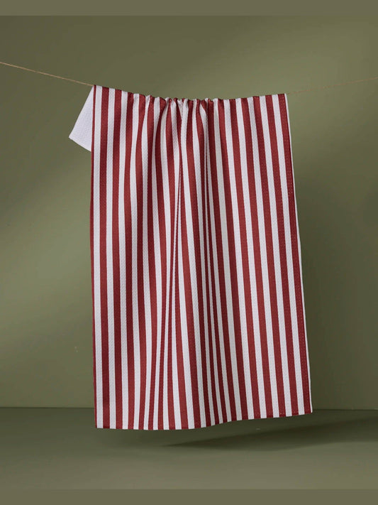 Ribbon Red Tea Towel
