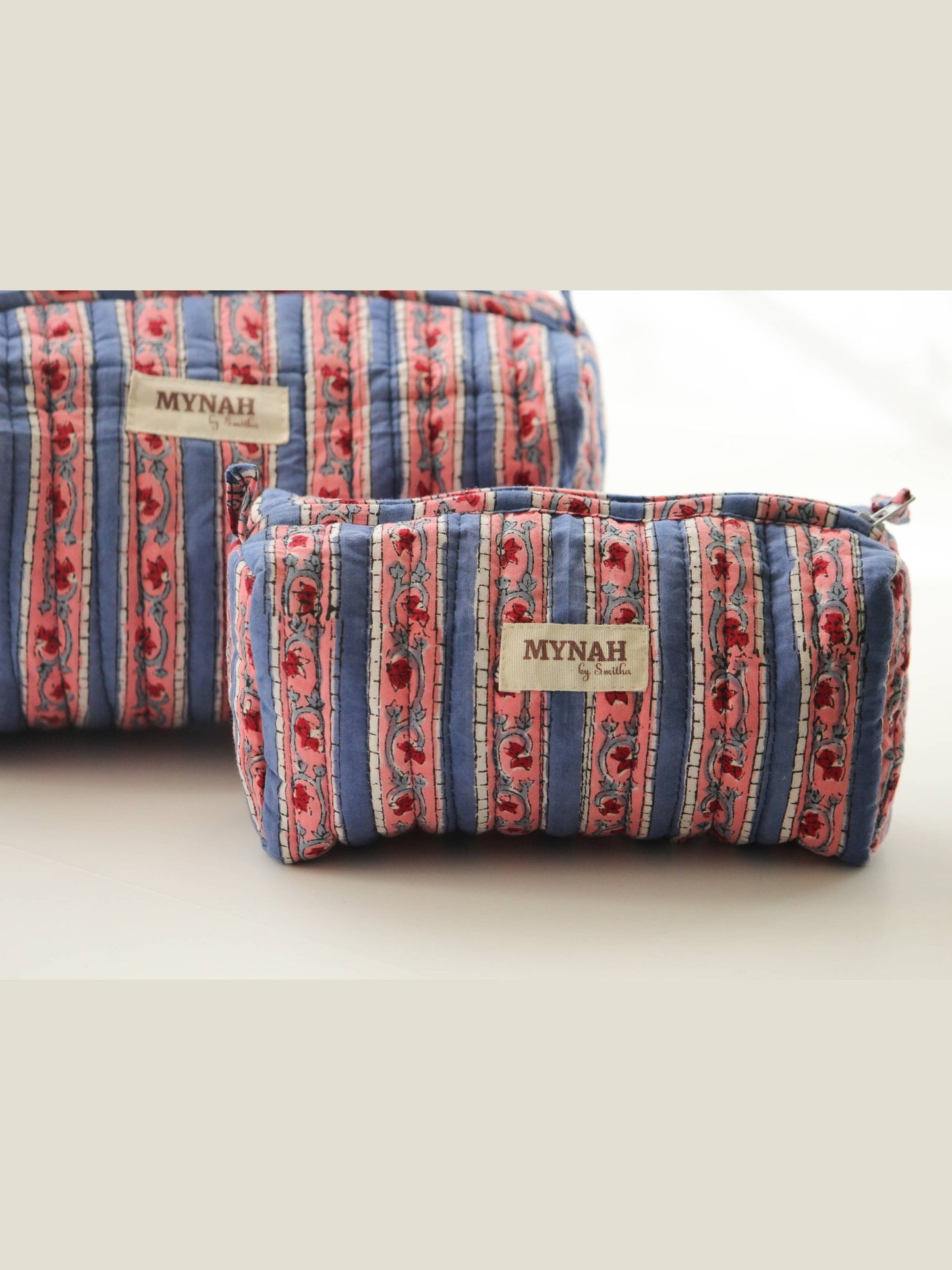 Nantucket stripes print travel/makeup/organizer/bag-Set of 3