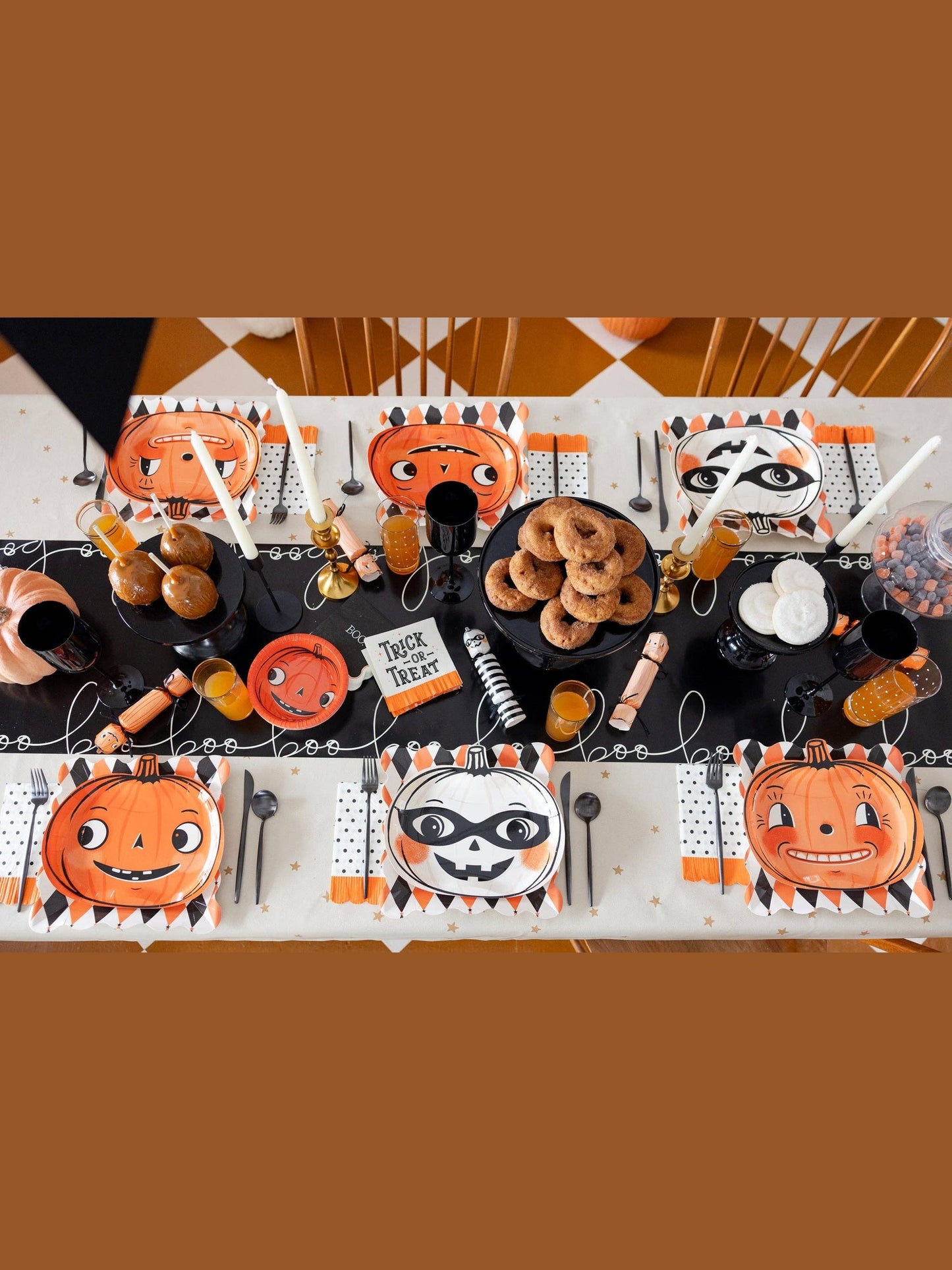 Vintage Pumpkin Paper Bowls