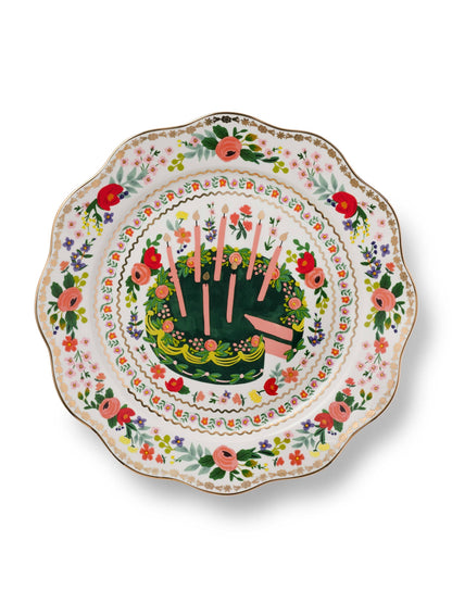 Floral Cake Celebration Plate