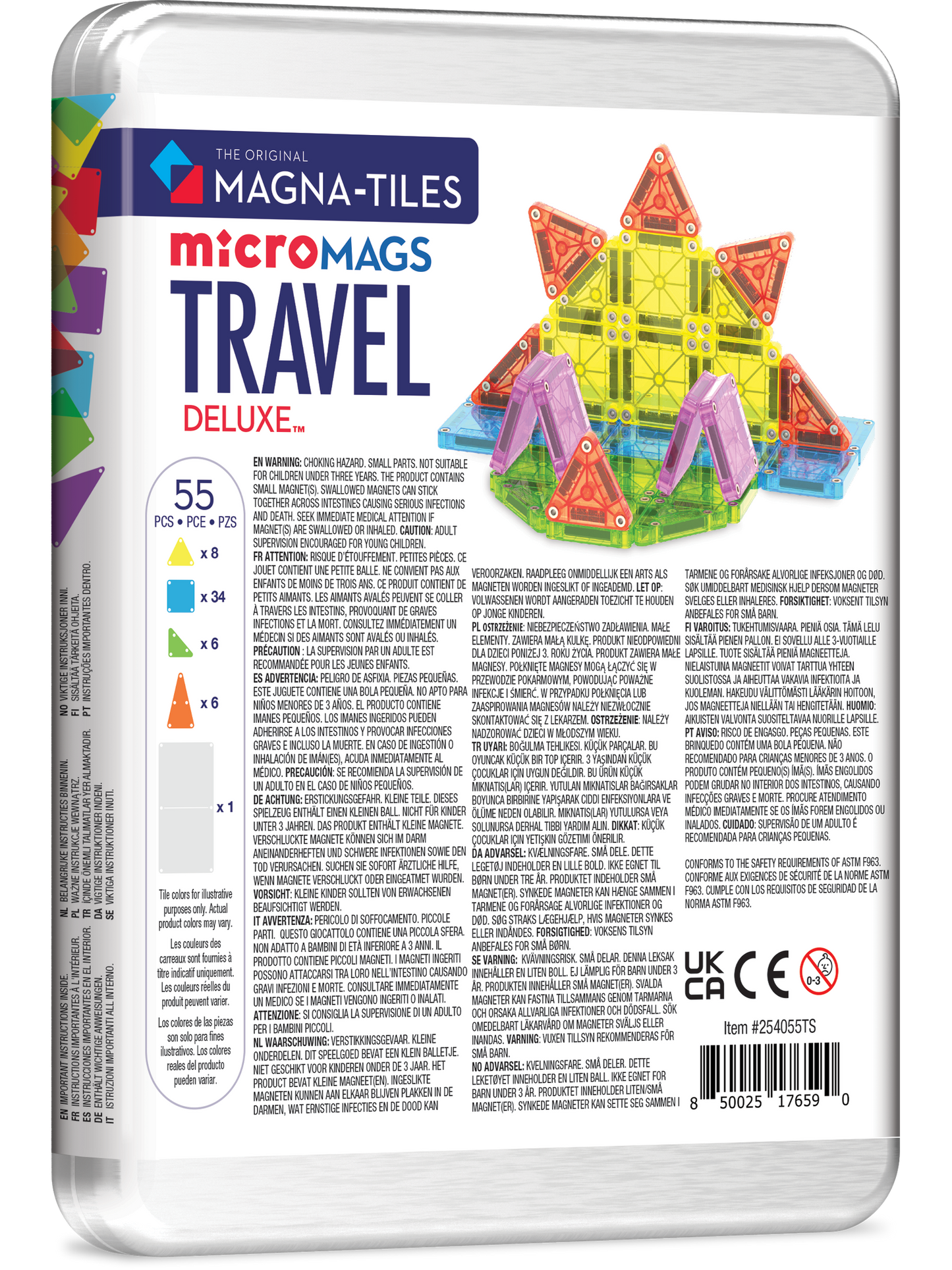 Magna-Tiles Travel Set Deluxe 55-Piece Set
