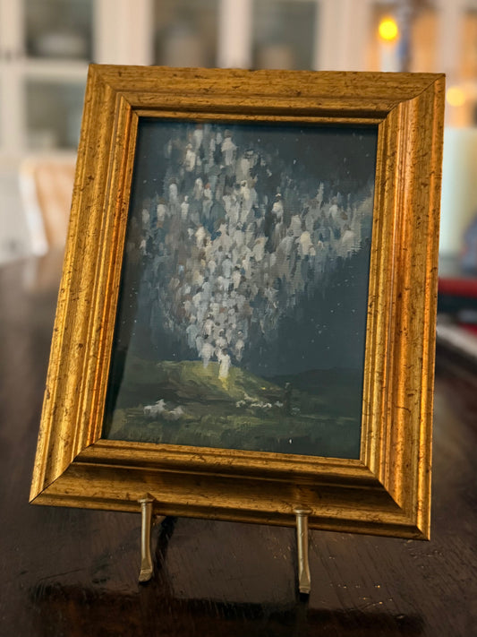 Gold Framed 6" x 8" Angels Print by Ellie Wilson