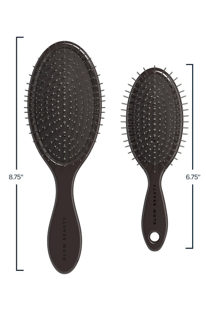 The Mini Detangling Brush: Chocolate Brown