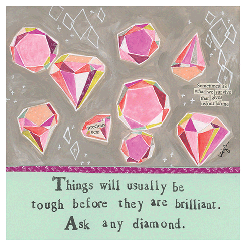 DIAMOND | CURLY GIRL EVERYDAY GREETING CARD: None