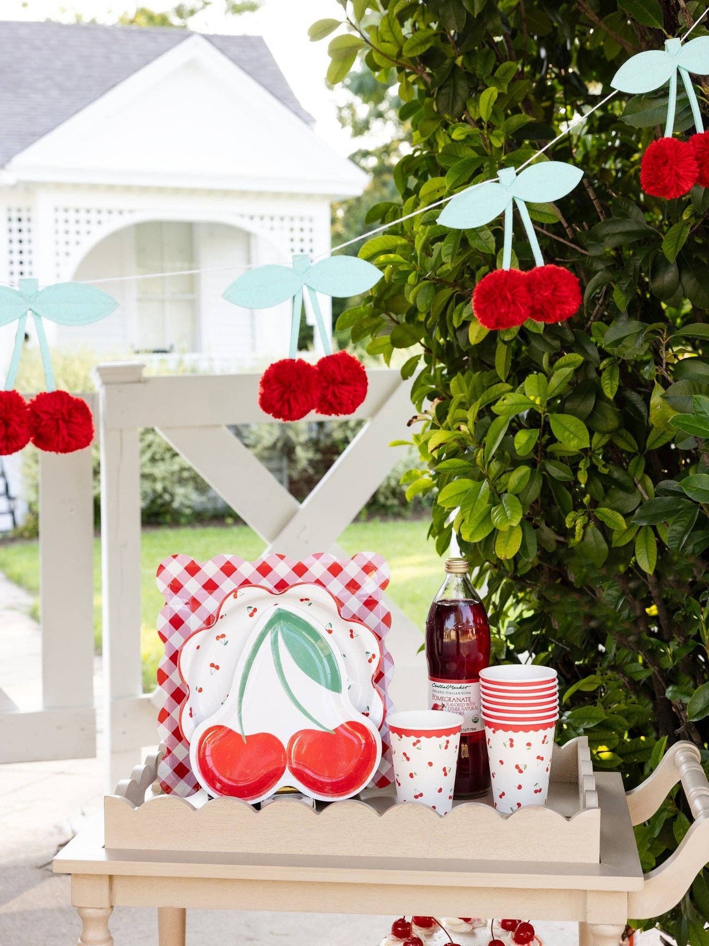 CRR1202 - Felt Cherries Banner