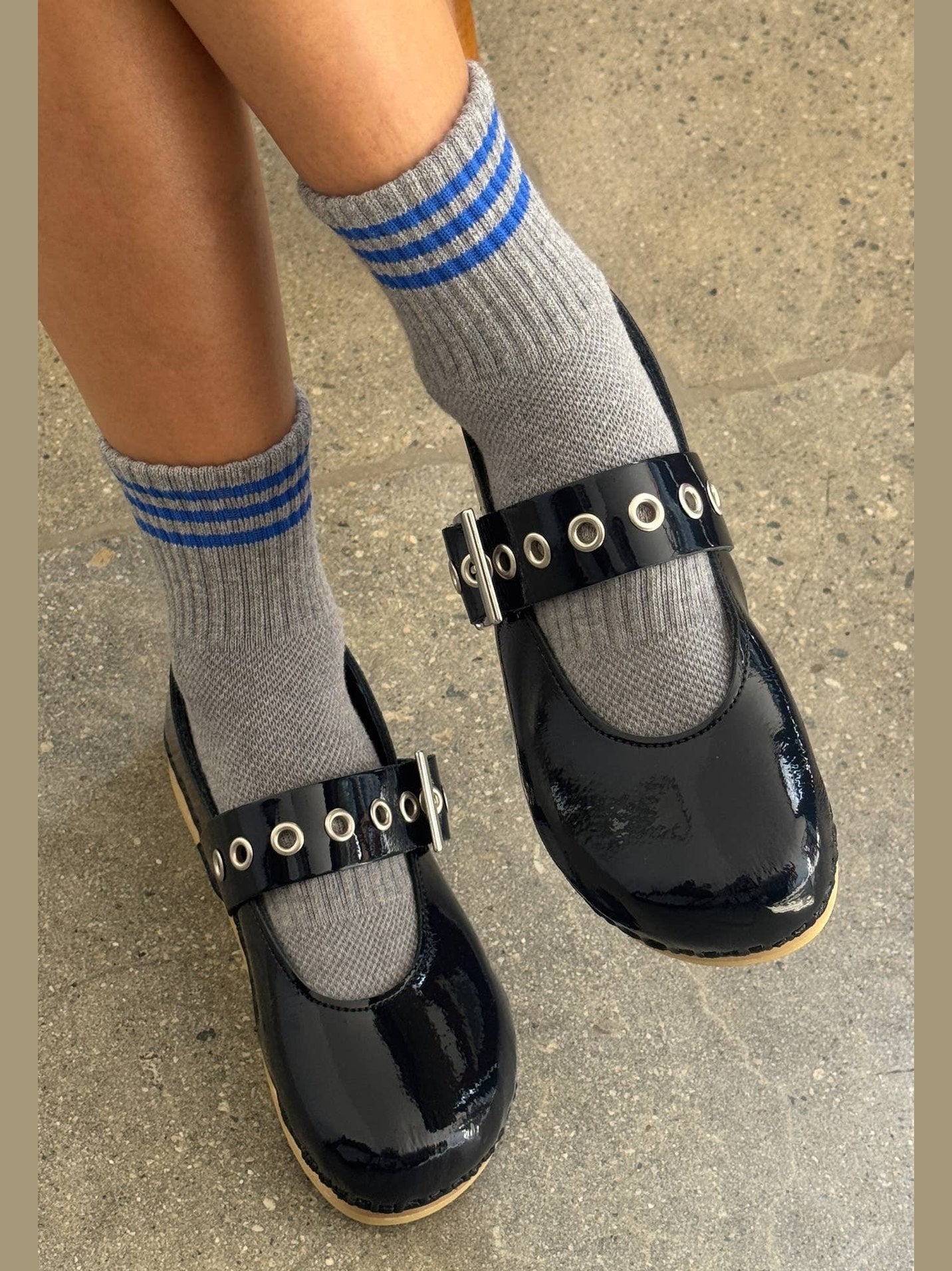 Girlfriend Socks: Bright Grey