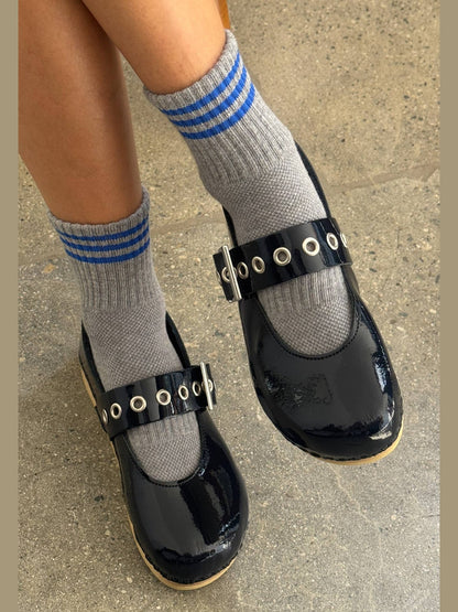 Girlfriend Socks: Bright Grey