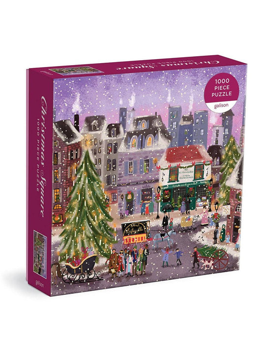 Joy Laforme Christmas Square 1000 Piece Puzzle in Square Box