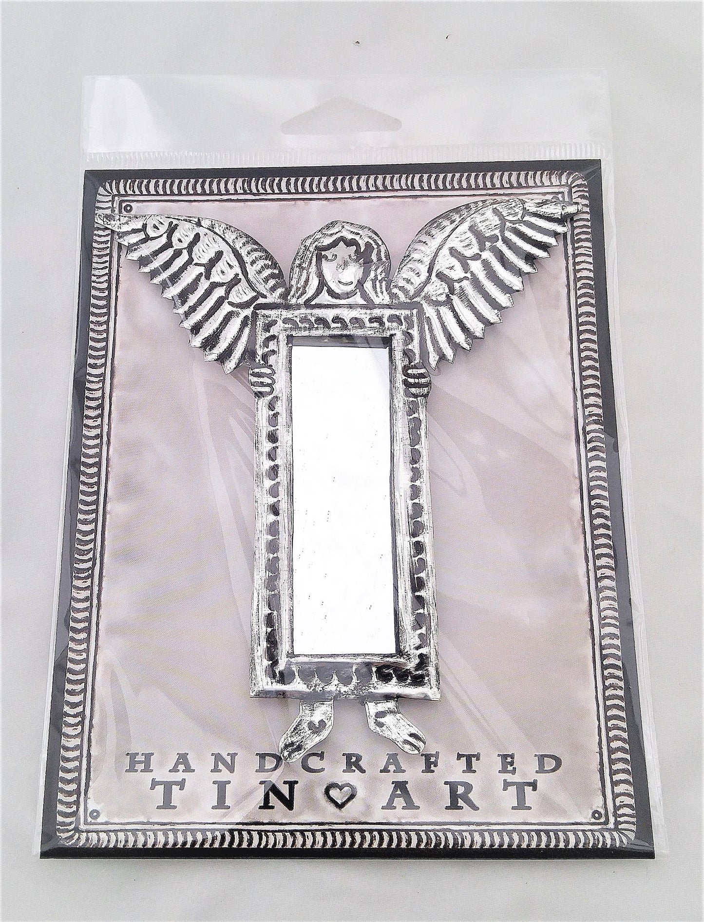 Tin Angel With Mirror