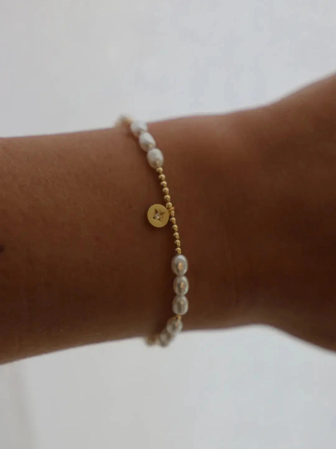 PEARL STAR CHARM BRACELET