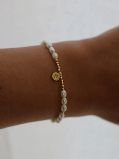 PEARL STAR CHARM BRACELET