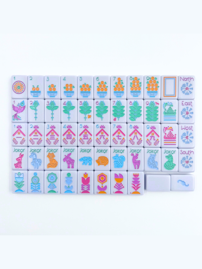 THE SCANDINAVIAN FOLK ART SERIES | Mahjong Tiles with Nordic Style