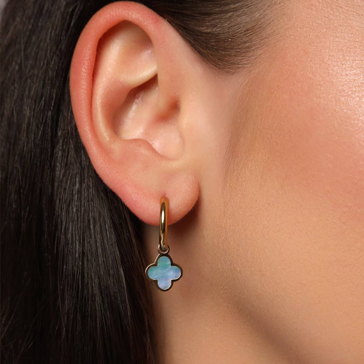 Sky Clover Earrings | 18K Gold-Plated: Gold