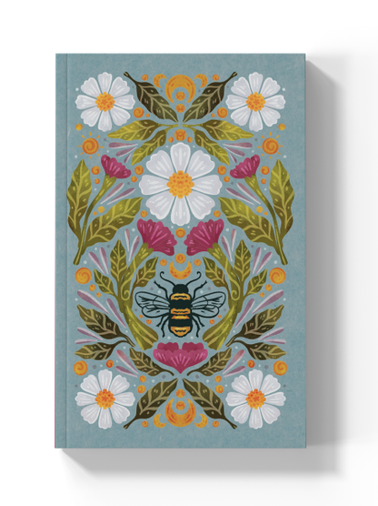 Honeybee Tea  Soft Touch Classic Layflat Notebook Journal