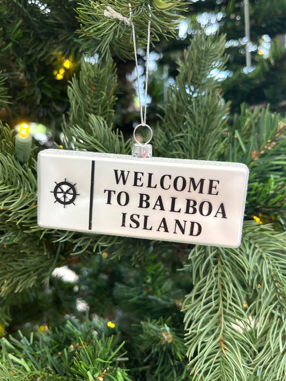 Balboa Ferry Sign Ornament