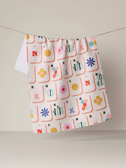 Tile Toss Tea Towel