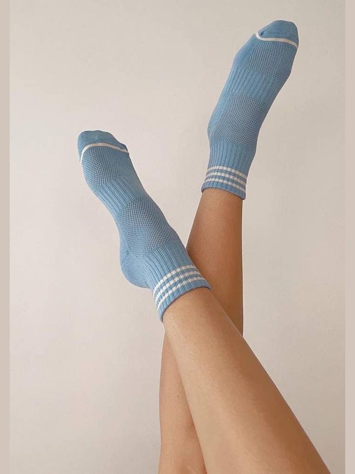 Girlfriend Socks: Bright Grey