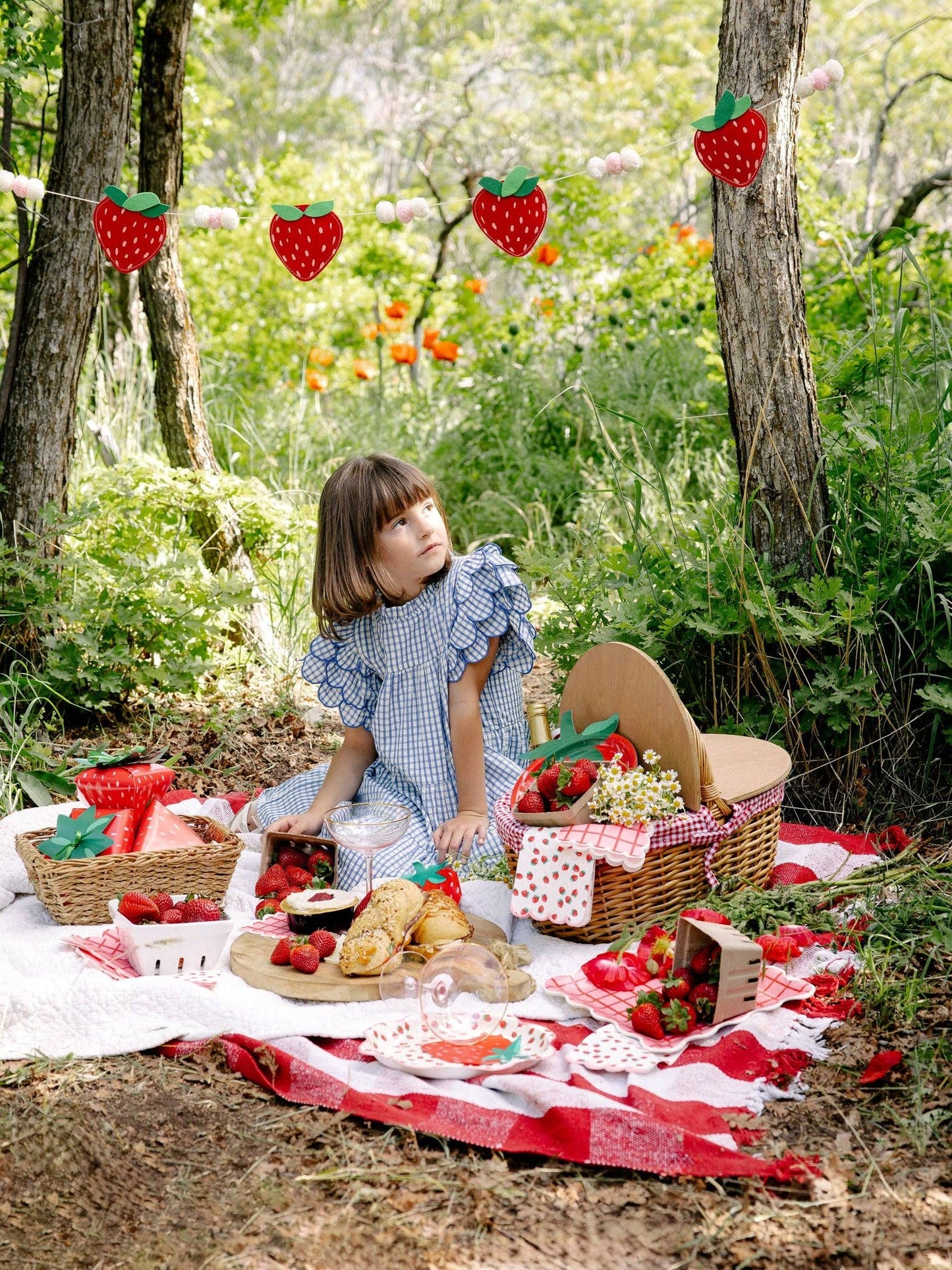 STW1102 - Felt Strawberry Banner