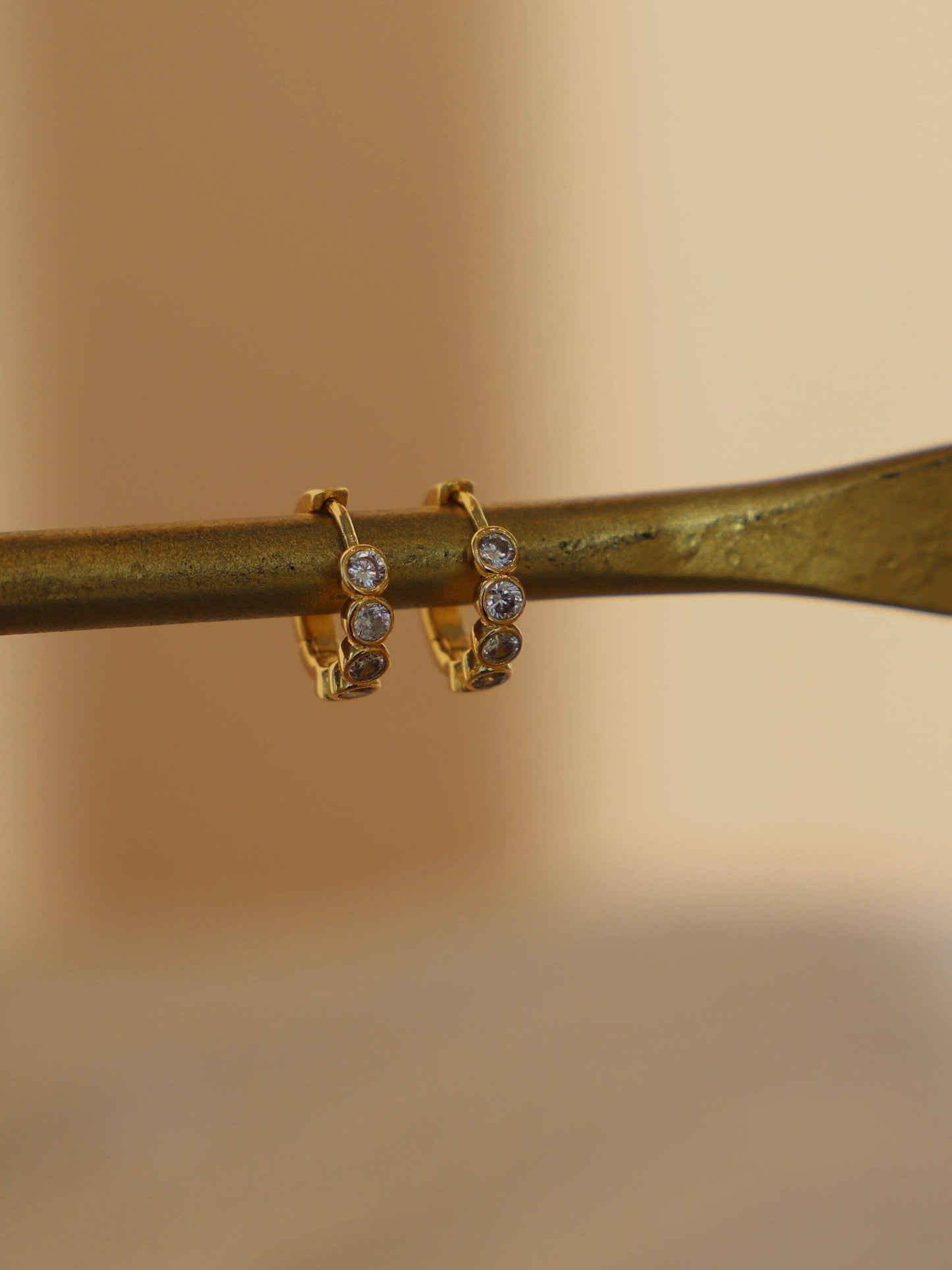 ETERNITY HUGGIE HOOP: Yellow Gold