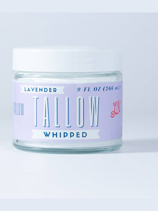 Lavender Whipped Tallow | All Natural Moisturizer Size 2oz-24oz: 9oz