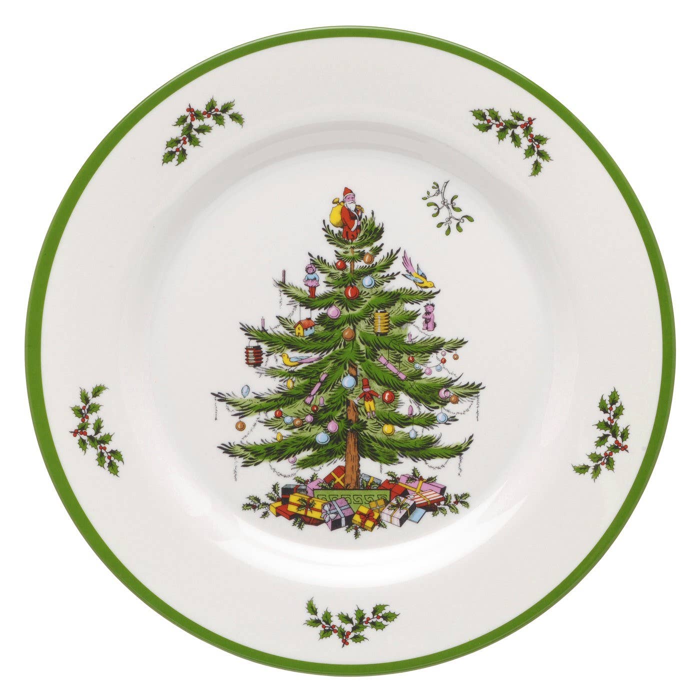 Spode Christmas Tree Melamine Set of 4 Dinner Plates
