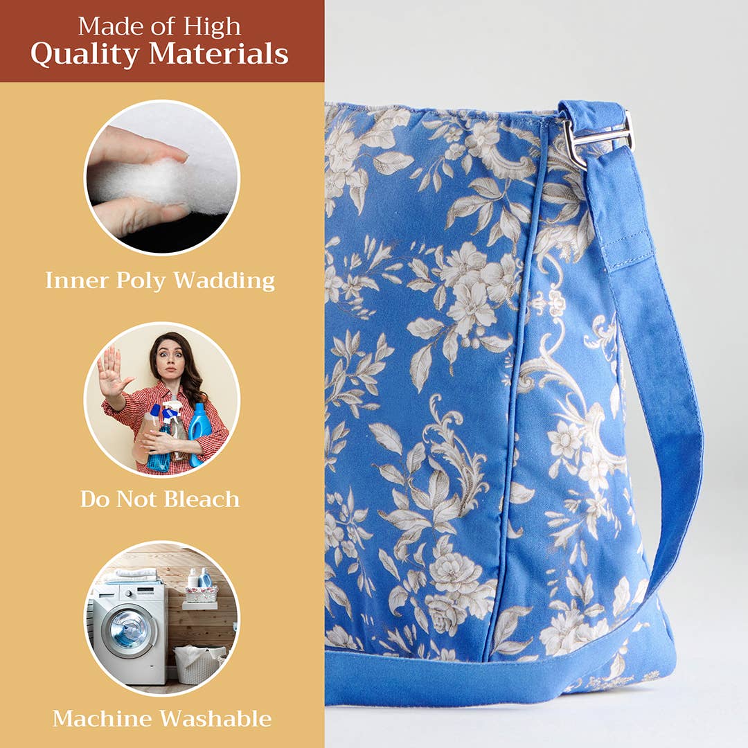 Hand Bag  Cotton for Everyday/Daily Use - Joli Jouy - Blue