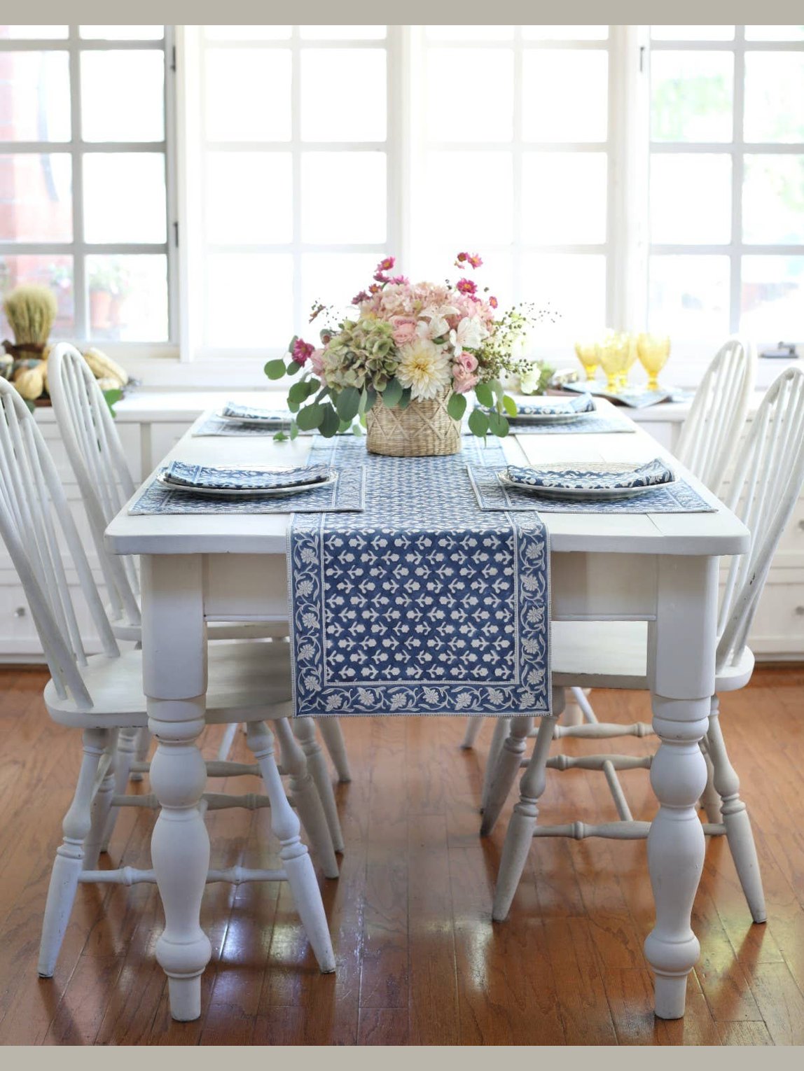 Table Runner, Charlotte Indigo