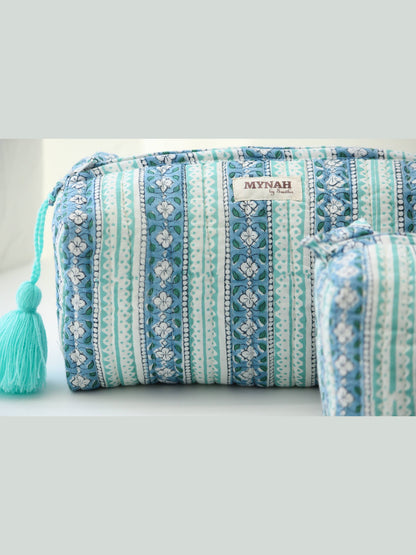 Moroccan stripes travel/make up/organizer/bag-Set of 3