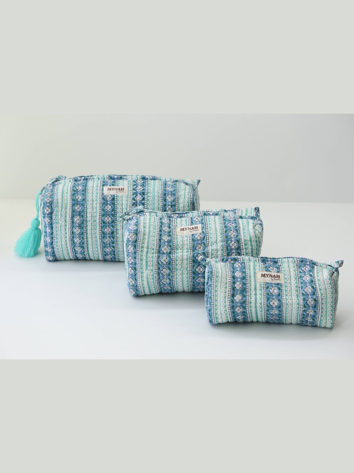 Moroccan stripes travel/make up/organizer/bag-Set of 3