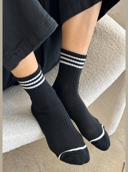 Girlfriend Socks: Bright Grey