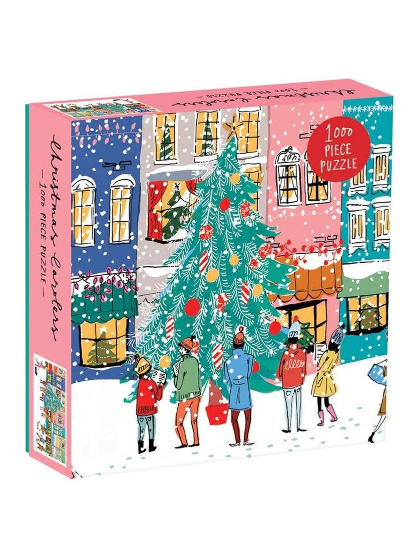 Christmas Carolers Square Boxed 1000 Piece Puzzle