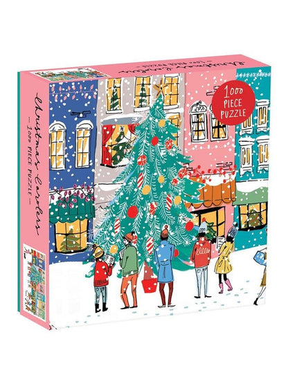 Christmas Carolers Square Boxed 1000 Piece Puzzle