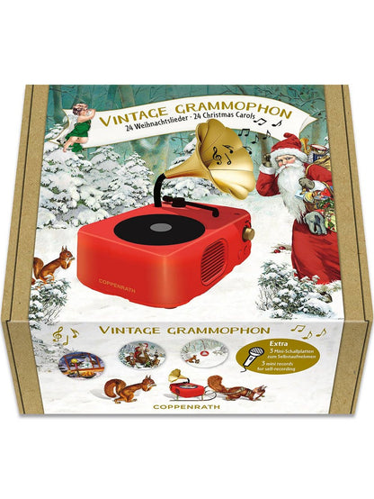 Retro Recordable Gramophone Christmas Advent Calendar